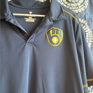 Milwaukee Brewers Fanatics Polo Shirt with Logo